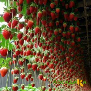 Клубника ампельная Анастасия купить по цене от 370р. в интернет-магазине «Посадика» с доставкой почтой в в Щекиное и по всей России – [изображение №1].
